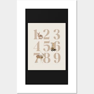 Numbers kids art, Animals Posters and Art